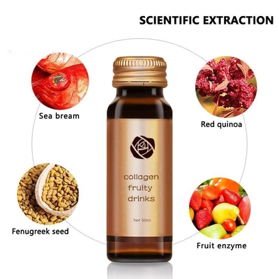 Beauté élastique naturelle de collagène du nid de l'oiseau d'OEM/ODM 50ml et boisson liquide orale de beauté
