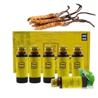 Liquide oral 100% solution d'extrait de Cordyceps sinensis de cordyceps de marque privée d'ODM d'OEM