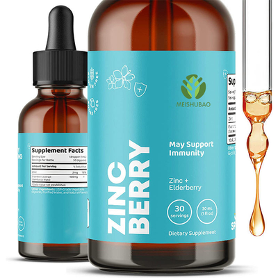 Les baisses liquides de zinc d'OEM zinguent pour sulfater des baisses liquides orales de zinc de vitamine C complètent pour des adultes et des enfants