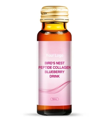 La myrtille de peptide du nid de l'oiseau d'OEM complète le liquide liquide oral de collagène de GM des boissons 6 de collagène
