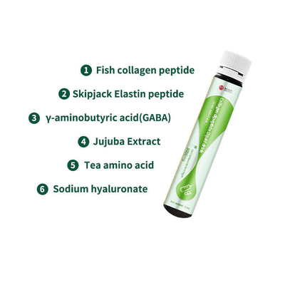 Liquide oral de éclairage de collagène de bonito d'orange sanguine d'enzymes de fruit de boissons de collagène de mer de peau d'OEM de boissons élastiques de peptide