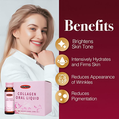 Aide portative de beauté d'OEM de boissons halal de peau pour le liquide oral d'hydration de collagène de supplément de soins de santé