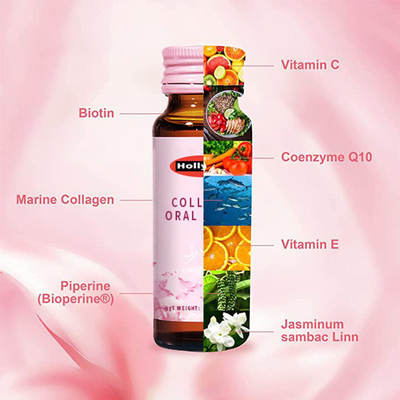 Aide portative de beauté d'OEM de boissons halal de peau pour le liquide oral d'hydration de collagène de supplément de soins de santé