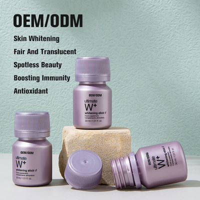 OEM Haute Qualité 30 ml Super Blanchiment Liquide Oral Anti-Oxydant Boost Immune Skin Brighten Boisson Supplément