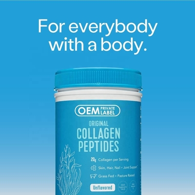 L'OEM favorise les soins de la peau de cheveux et d'ongle, l'os et le supplément commun de santé, poudre de peptide de collagène de poissons