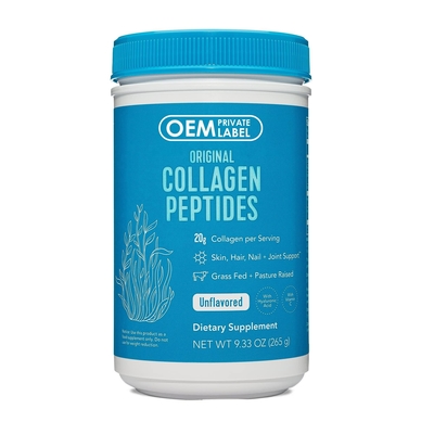 L'OEM favorise les soins de la peau de cheveux et d'ongle, l'os et le supplément commun de santé, poudre de peptide de collagène de poissons