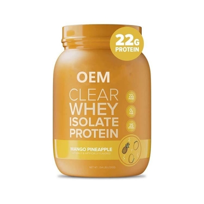 Protéine chaude d'isolat de petit lait d'espace libre d'OEM de vente saupoudrer le lactose nul Sugar Keto-Friendly Mango Pineapple Flavor zéro