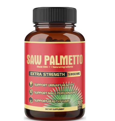 Le supplément de santé de prostate d'OEM contenant Ashwagandha approprié à la croissance masculine de cheveux a vu la poudre de paume