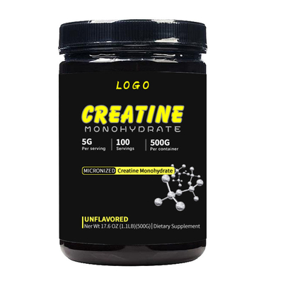 Supplément alimentaire OEM créatine monohydrate 500g poudre de monohydrate de créatine de lactosérum