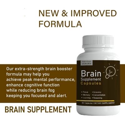 L'OEM a augmenté la mémoire et concentration Brain Supplement Powder For Students avancé, adultes, et personnes âgées
