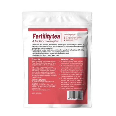 Detox d'OEM de thé de grossesse de la fertilité des femmes nettoyant le supplément utérin