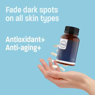 Peau antioxydante de glutathionee de gelules d'OEM blanchissant les capsules de éclairage