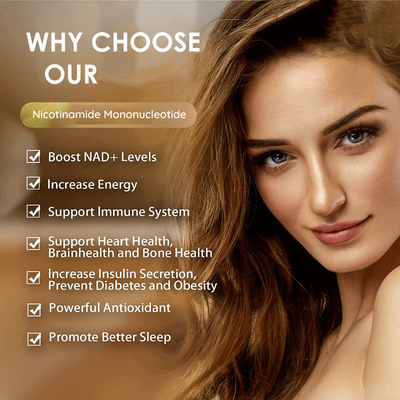 L'OEM complète la poudre bêta de la capsule 99% NMN du mononucléotide 500MG NMN de nicotinamide