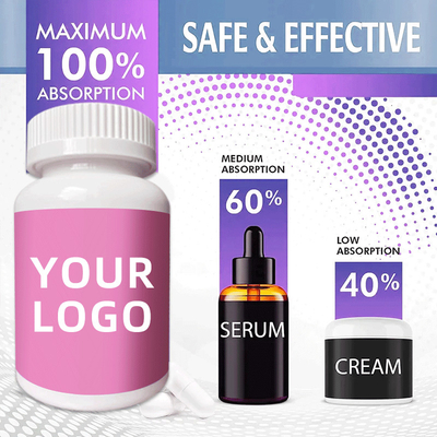 Capsules de blanchiment de peau de pilules de blanchiment de glutathion de blanchiment d'absorption rapide d'OEM