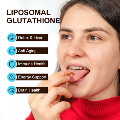 Le glutathion 500mg de la vente en gros 60pcs d'OEM capsule la peau de beauté blanchissant la capsule de glutathion de produit