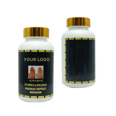 Capsules ultra blanches de vitamine C et de collagène d'OEM 60 Softgel pour enlever la jointure foncée, le coude