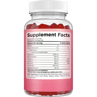 Capsules de glutathion OEM Collagène Anti-âge L-Glutathion