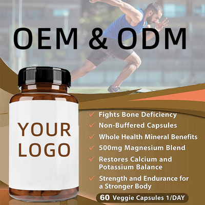 Le magnésium Glycinate d'OEM capsule le soutien d'oxyde de citrate de magnésium de Vegan des capsules de L-Threonate de magnésium de sommeil