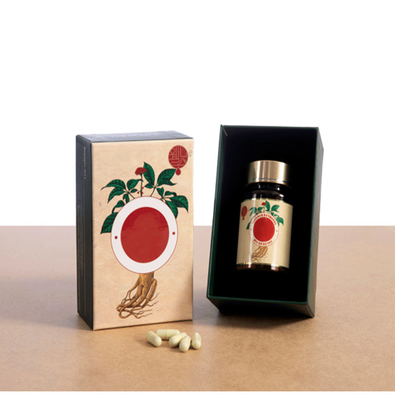 Les anti soins de santé de fatigue complètent la capsule rouge immunisée de ginseng