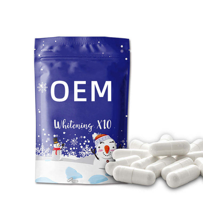 Peau de fines herbes 2 d'OEM de capsule d'OEM de vitamine C dans les capsules de blanchiment de 1 poudre de collagène