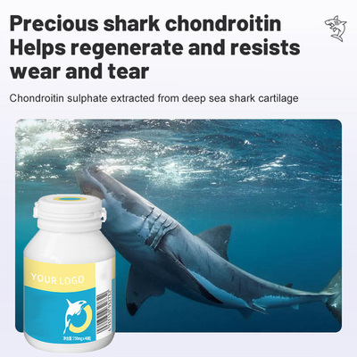 capsules nutritionnelles de chondroïtine de requin de forte concentration en OEM de suppléments de l'animal familier 750mg/Pc