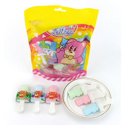 Sucette pressée en sac d'ours de nounours de sucrerie/OEM de sucrerie de sucette de tablette d'ours