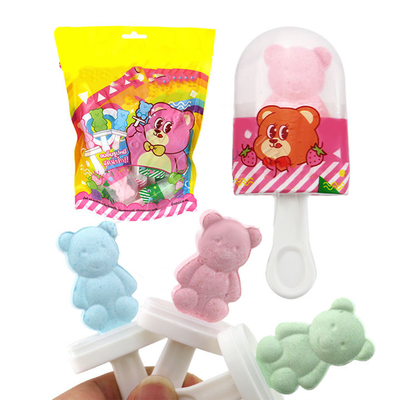 Sucette pressée en sac d'ours de nounours de sucrerie/OEM de sucrerie de sucette de tablette d'ours