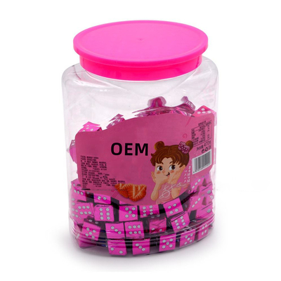 Saveur douce halal de fraise d'OEM de sucrerie de Tablettes dures de sucrerie de cube en lait