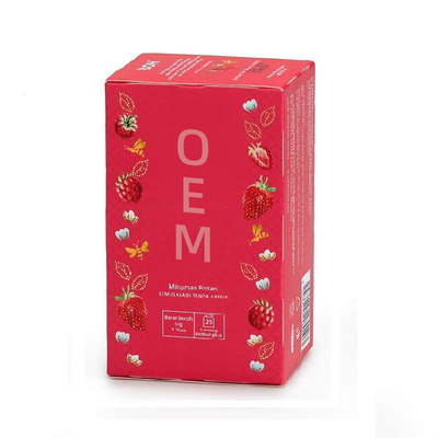 Et saine d'OEM thé de fruit de calme de framboise de fraise mis en sac par boisson fraîche