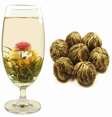 L'OEM 100% handcrafted de beaux différents genres de floraison de thé de boule de thé de floraison