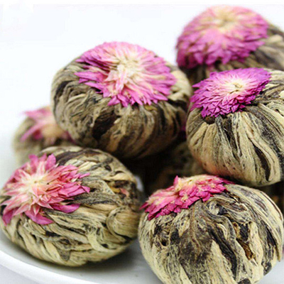 L'OEM 100% handcrafted de beaux différents genres de floraison de thé de boule de thé de floraison