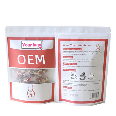 Thé chaud d'utérus Herb Fibroid Tea Uterus Cleaning Tearelief de douleur féminine naturelle d'OEM 100%