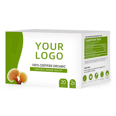 OEM Ganoderma Lucidum champignon Lingzhi thé vert sachet thé de désintoxication de santé à base de plantes instantanée