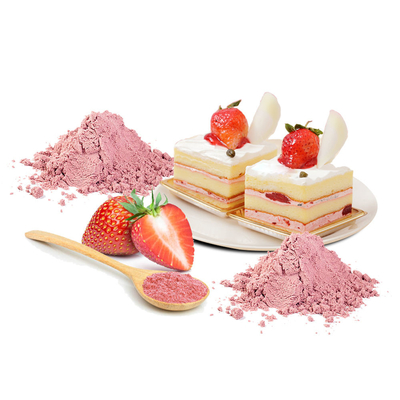 Poudre rose de fraise d'OEM de boisson solide d'extrait de fruit frais d'usine