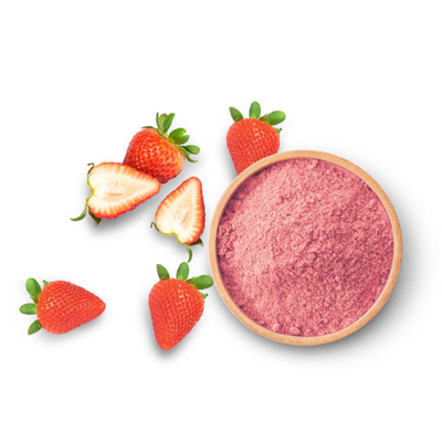 Poudre rose de fraise d'OEM de boisson solide d'extrait de fruit frais d'usine