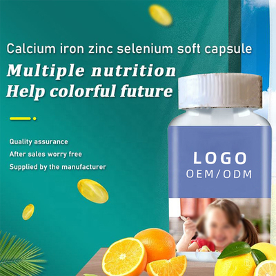 Les enfants multiples d'adultes de supplément de nutrition d'élément de sélénium de zinc de fer de calcium capsulent le thé