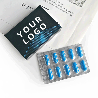 La santé de produit d'OEM de fournisseur de ventes en gros des hommes thaïlandais de phytothérapie a enfermé dans une boîte des capsules Viagra d'or