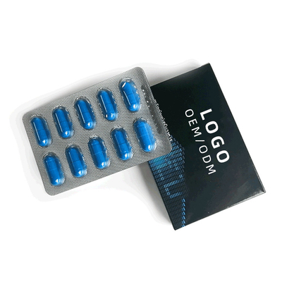 La santé des hommes de phytothérapie a enfermé dans une boîte les capsules rouges 10 capsules/boîte