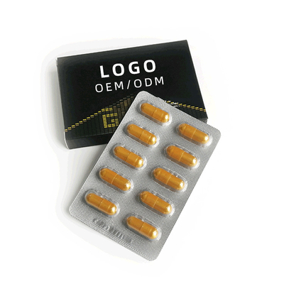 La santé des hommes de phytothérapie a enfermé dans une boîte les capsules rouges 10 capsules/boîte