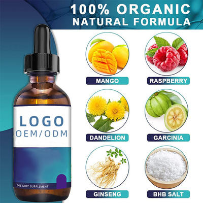 30ml de gouttes de collagène de biotine amincissant l'huile essentielle d'extrait de fines herbes de graine d'huile d'OEM de Keto de BHB