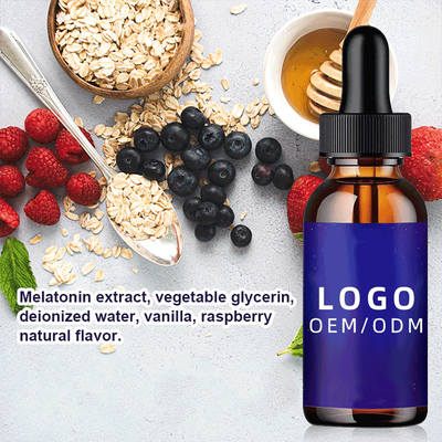 le collagène de biotine de 50ml 5Mg laisse tomber le Melatonin naturel d'OEM laisse tomber la nuit adulte soporifique