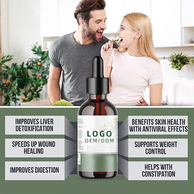 Le collagène libre de biotine de gluten laisse tomber des baisses liquides de chlorophylle d'ODM d'OEM