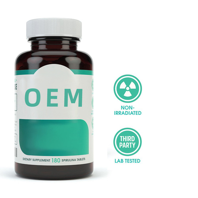Capsules organiques de 3000mg Spirulina 90 Tablettes/soins de santé de supplément de Superfood vert de bouteille