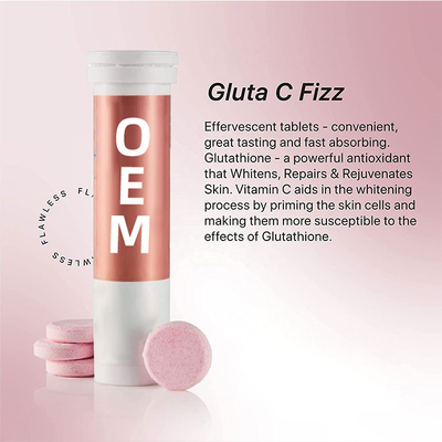 Pelez blanchir les Tablettes effervescentes de vitamine C de glutathion de marque de distributeur de pilules d'OEM pour diététique antioxydant