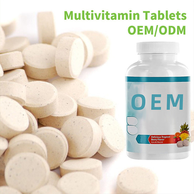 Tablettes masticables végétariennes de Multivitamin de santé de pilules d'OEM de catégorie comestible