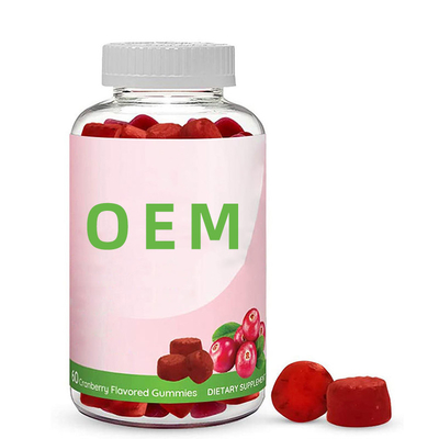 Complément alimentaire Probiotic de canneberge d'appareil urinaire de Gummies de femmes de 100% de canneberge nutritionnelle naturelle de suppléments