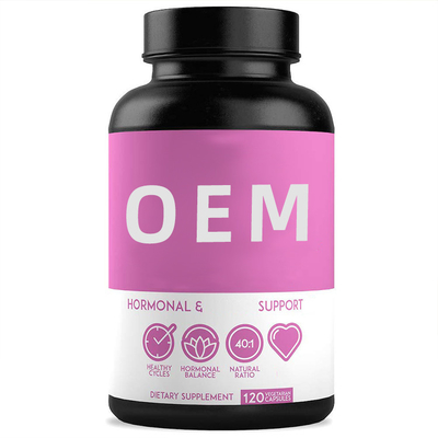 Suppléments de soutien de l'hormone des anti femmes de fatigue avec le supplément folique de la vitamine D3 d'inositol de D-Chiro