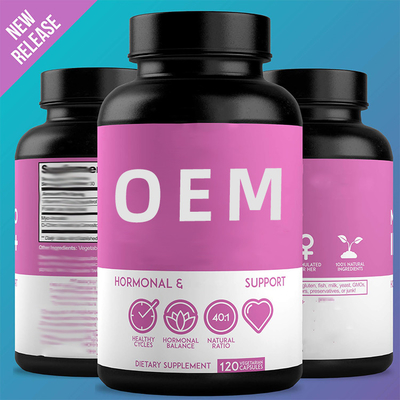 Suppléments de soutien de l'hormone des anti femmes de fatigue avec le supplément folique de la vitamine D3 d'inositol de D-Chiro