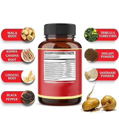 Suppléments alimentaires pour hommes bio Maca Plus Capsules Pilules pour homme fort