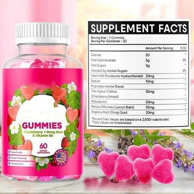 Femmes ballonnements soulagement des crampes menstruelles Produit de santé Femme PMS gomme